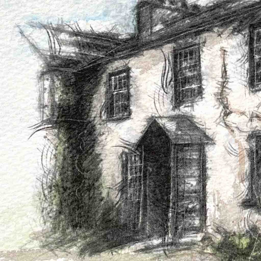 Hilltop farm sketch