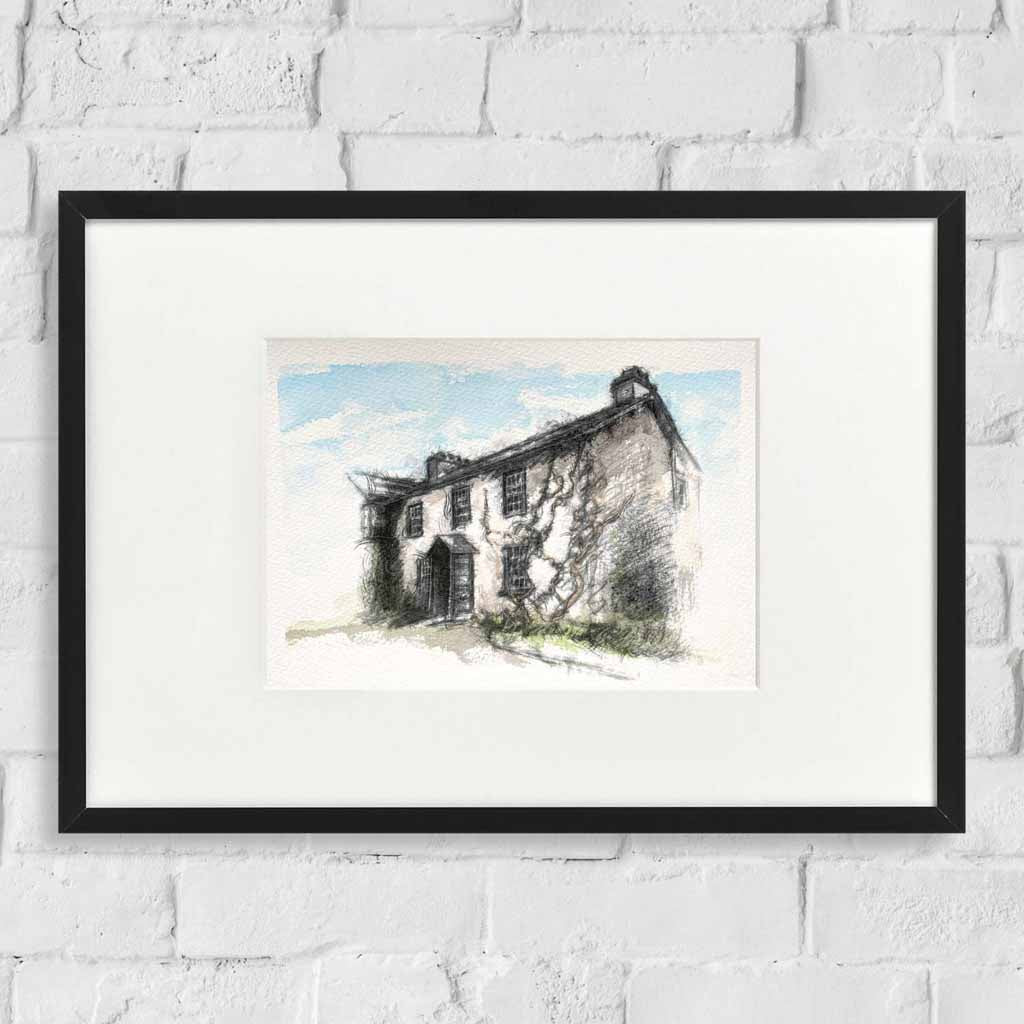 Hilltop farm sketch