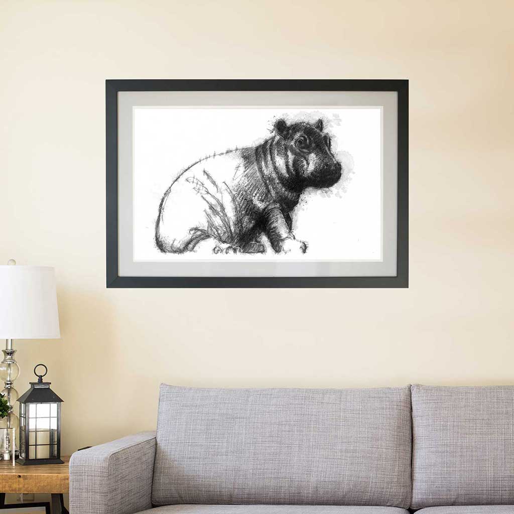 Baby hippo