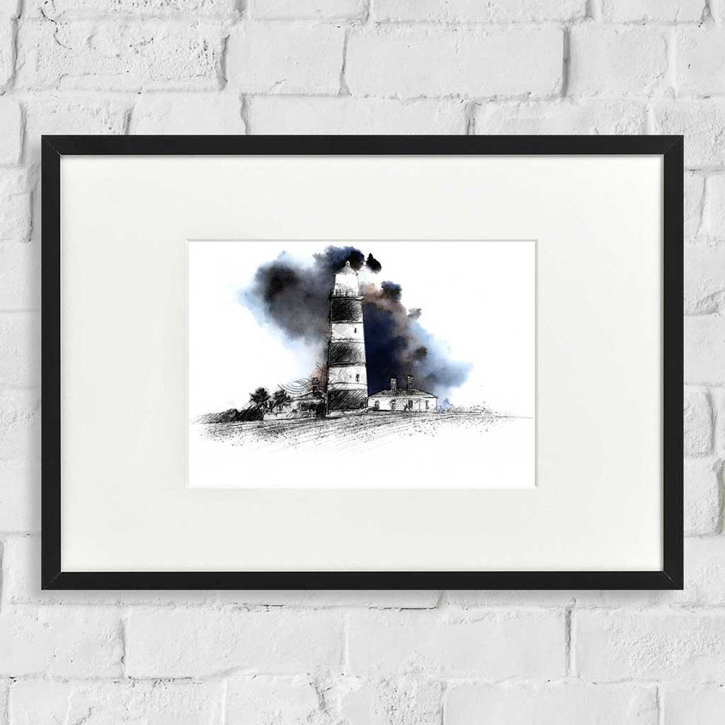 Lighthouse storm coming