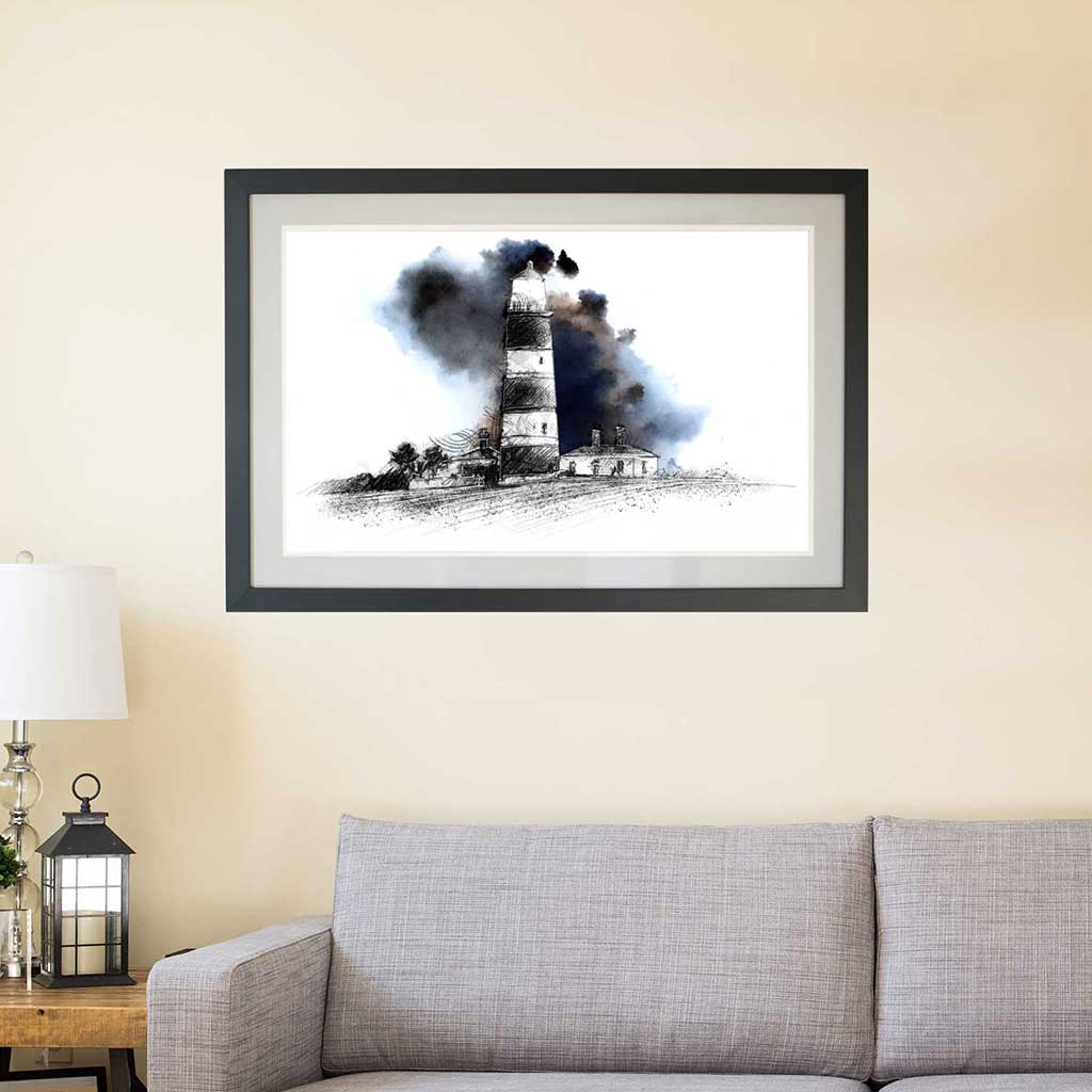 Lighthouse storm coming