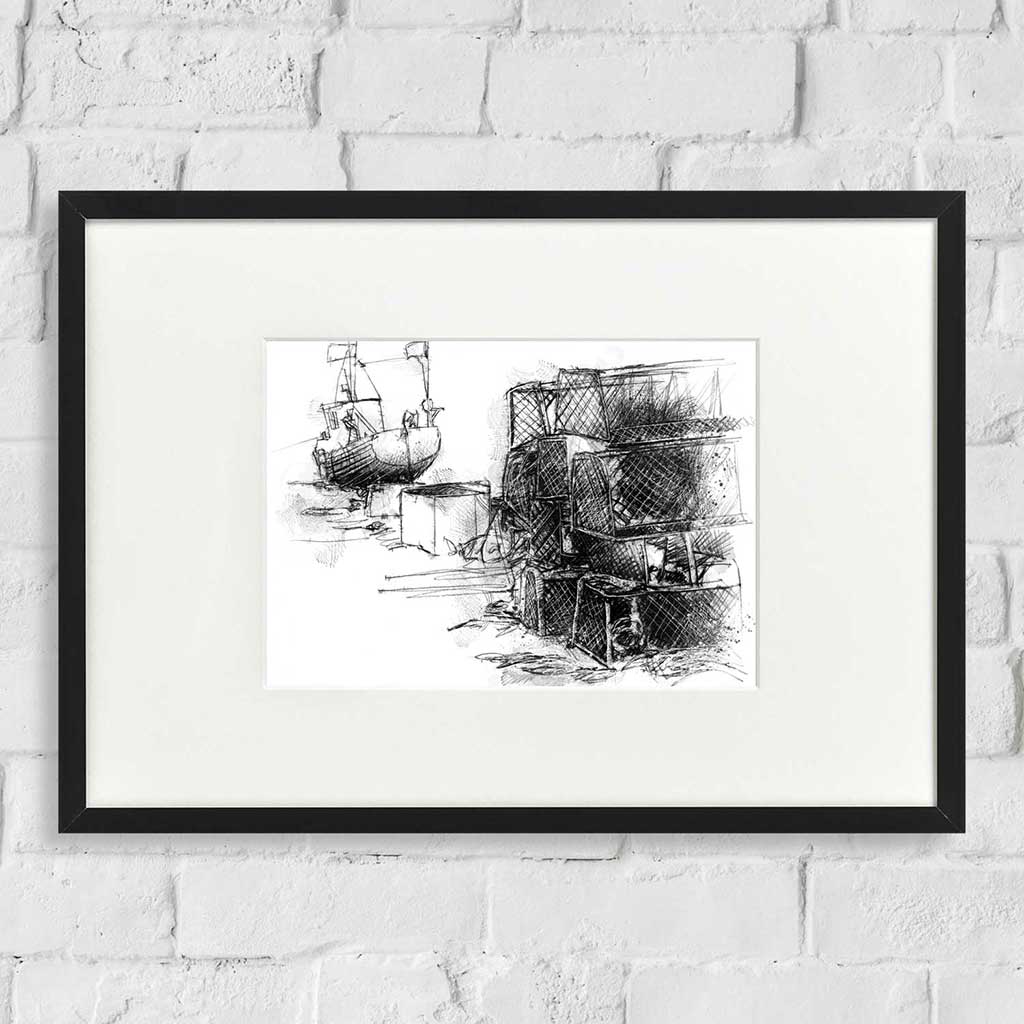 Lobster pots at Alborough