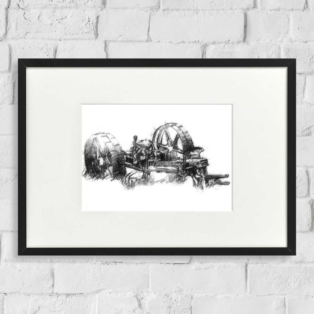 Old farm machine