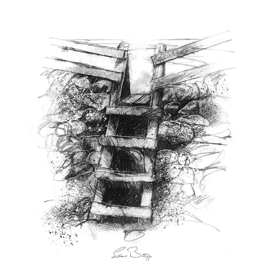 Malham stile sketch