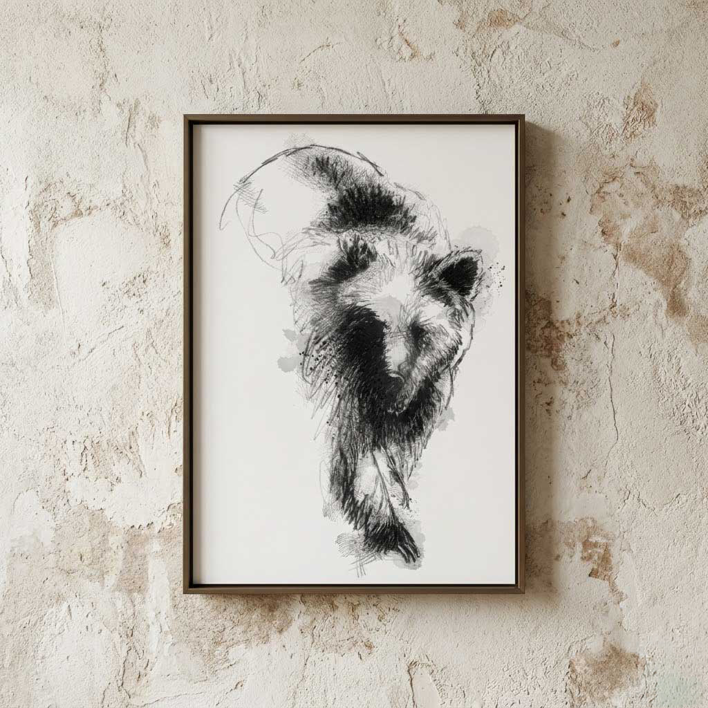 Brown bear - BW Sketch