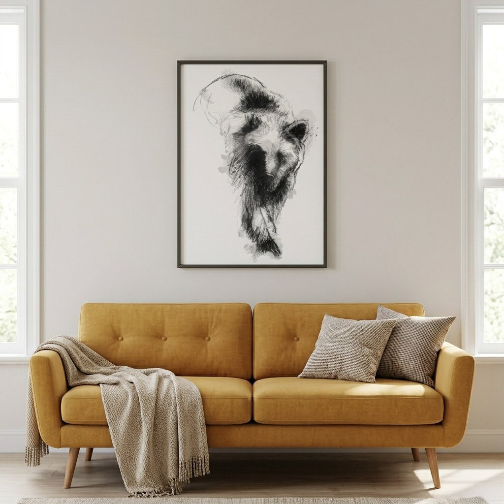 Brown bear - BW Sketch