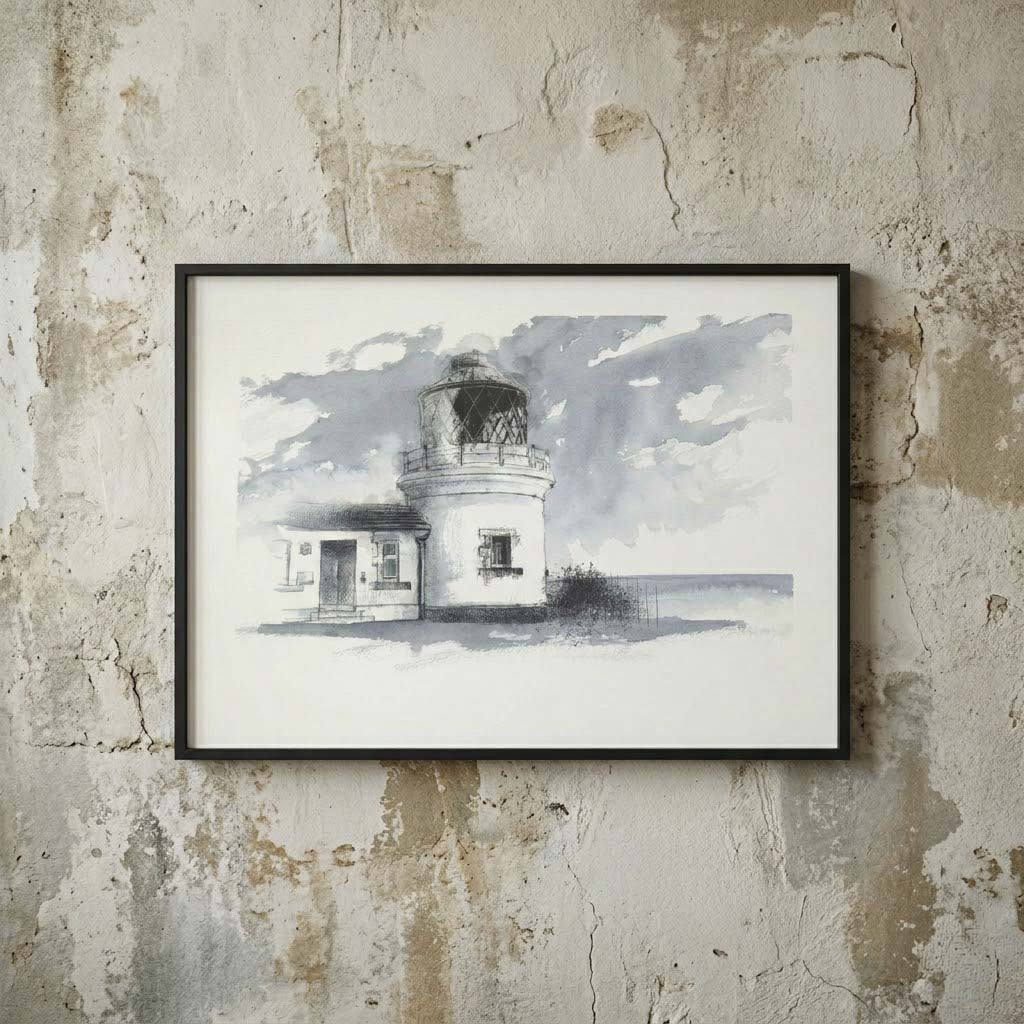 Anvil point lighhouse - Colour Sketch