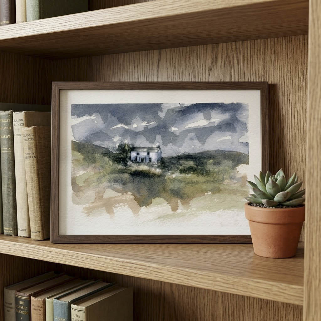 White Cottage - Colour Sketch