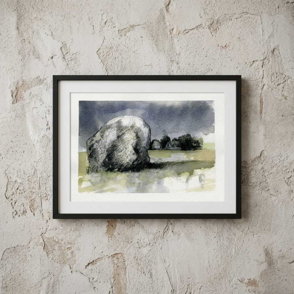 Avebury stone - Colour Sketch