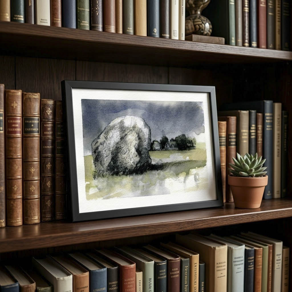 Avebury stone - Colour Sketch