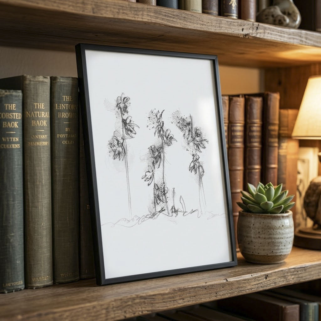 Ghost Orchid - BW Sketch