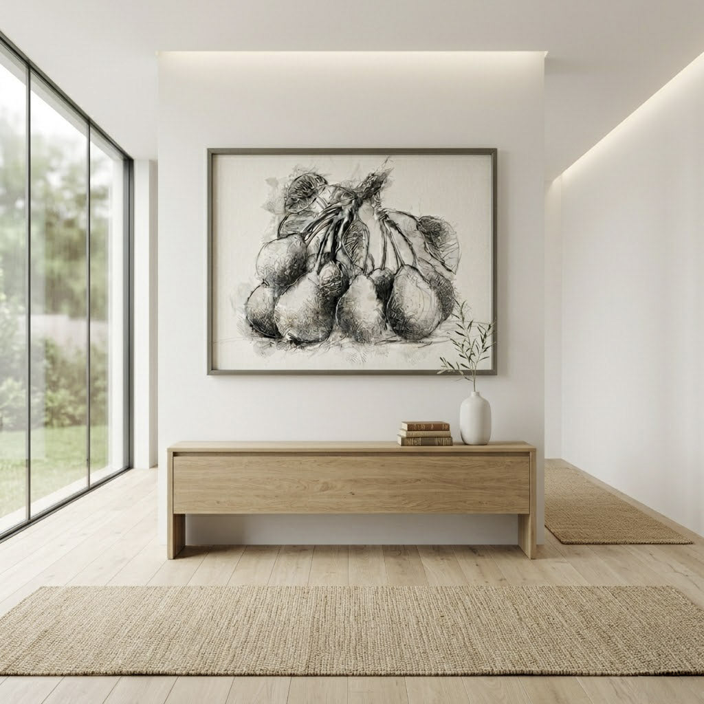 Plymouth Pear - BW Sketch