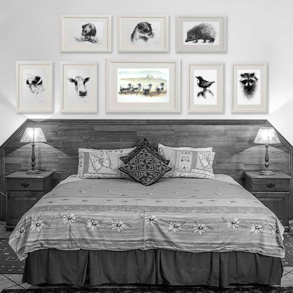 Moorland sheep line
