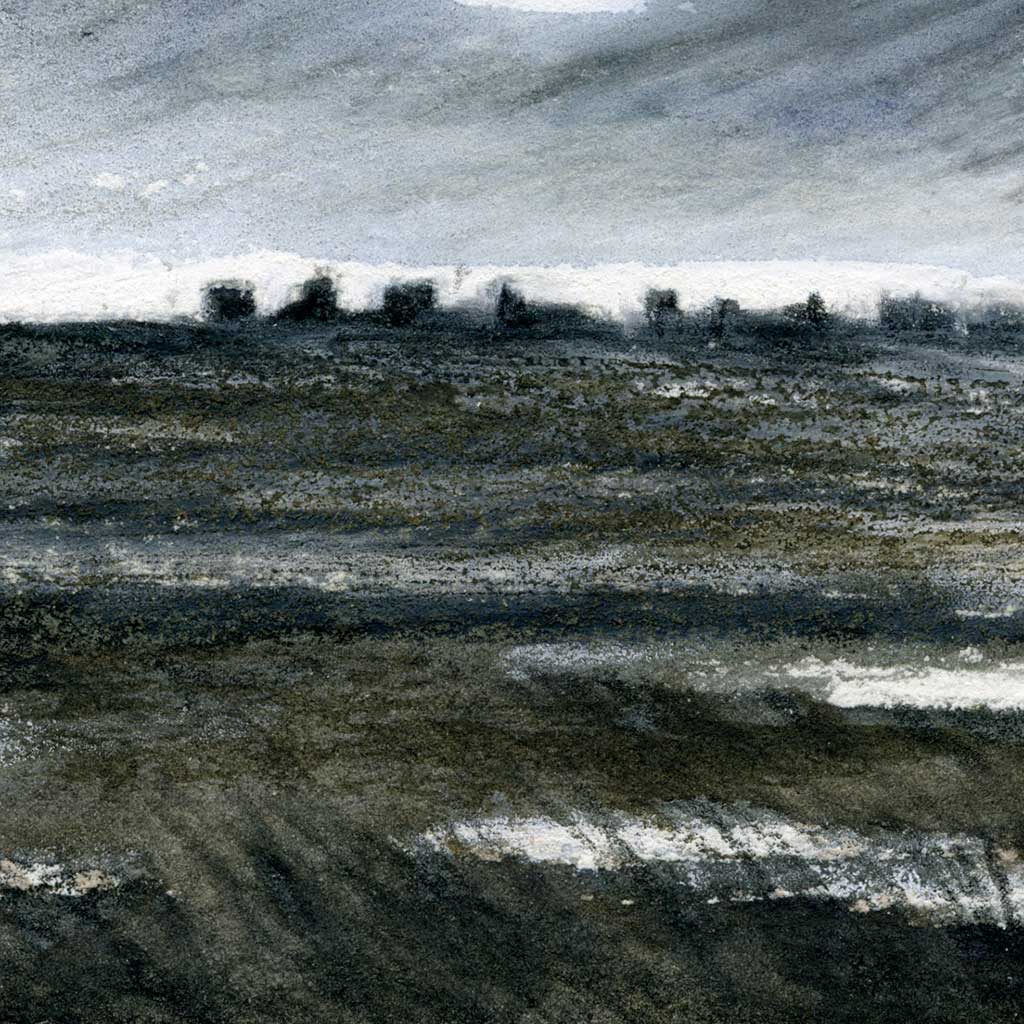 Moorland stones - Colour Sketch | small one off