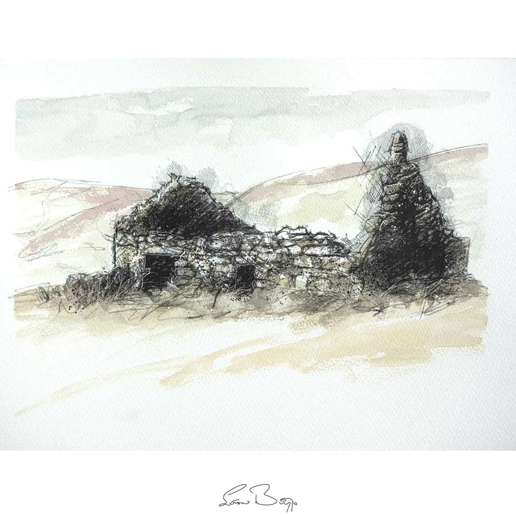Moorland farm ruin