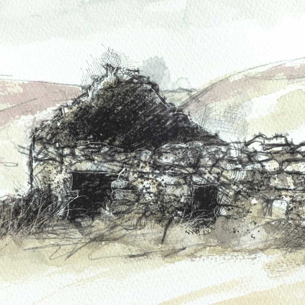 Moorland farm ruin