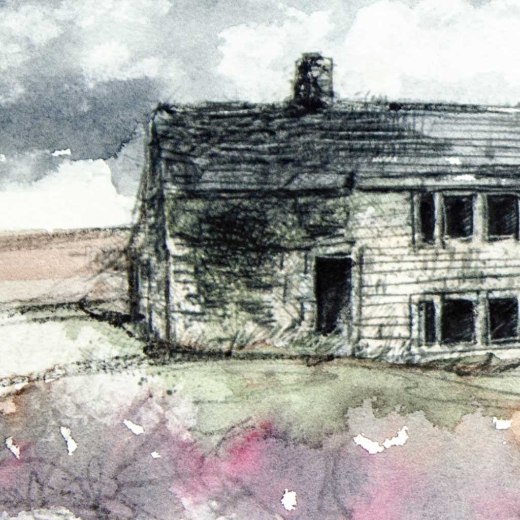 Abandoned farmhouse - Colour Sketch