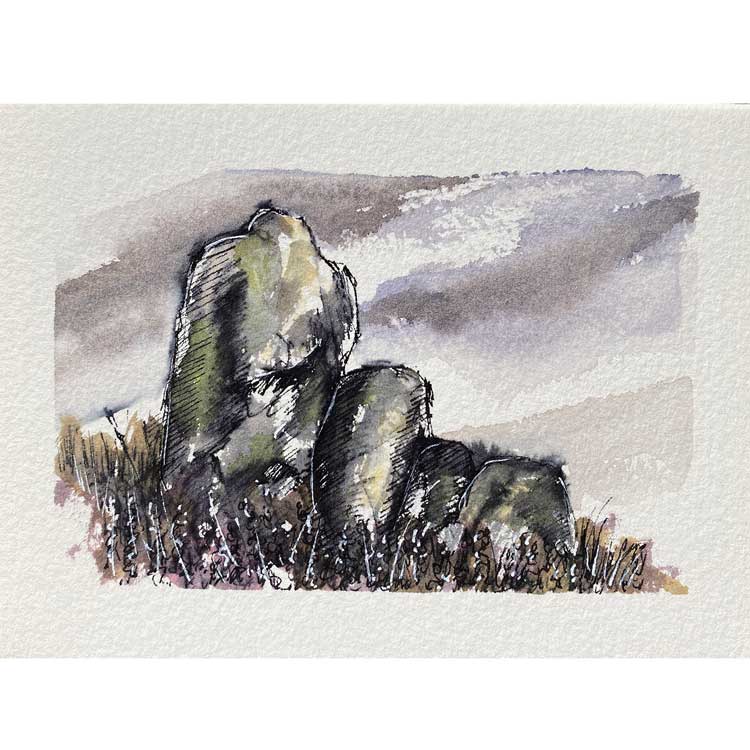 Cumbrian stone mini sketch