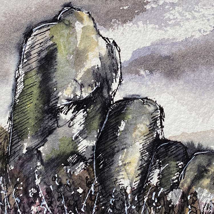 Cumbrian stone mini sketch