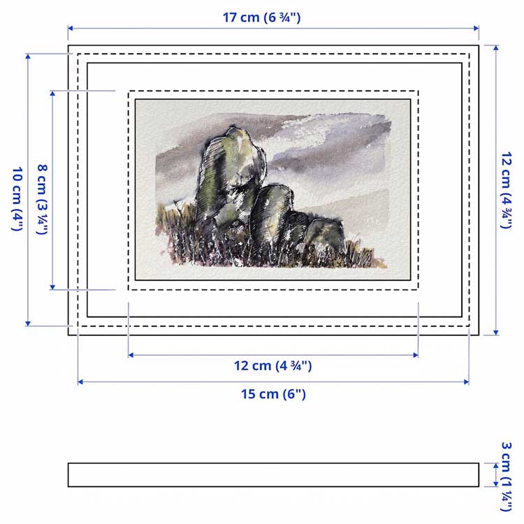 Cumbrian stone mini sketch