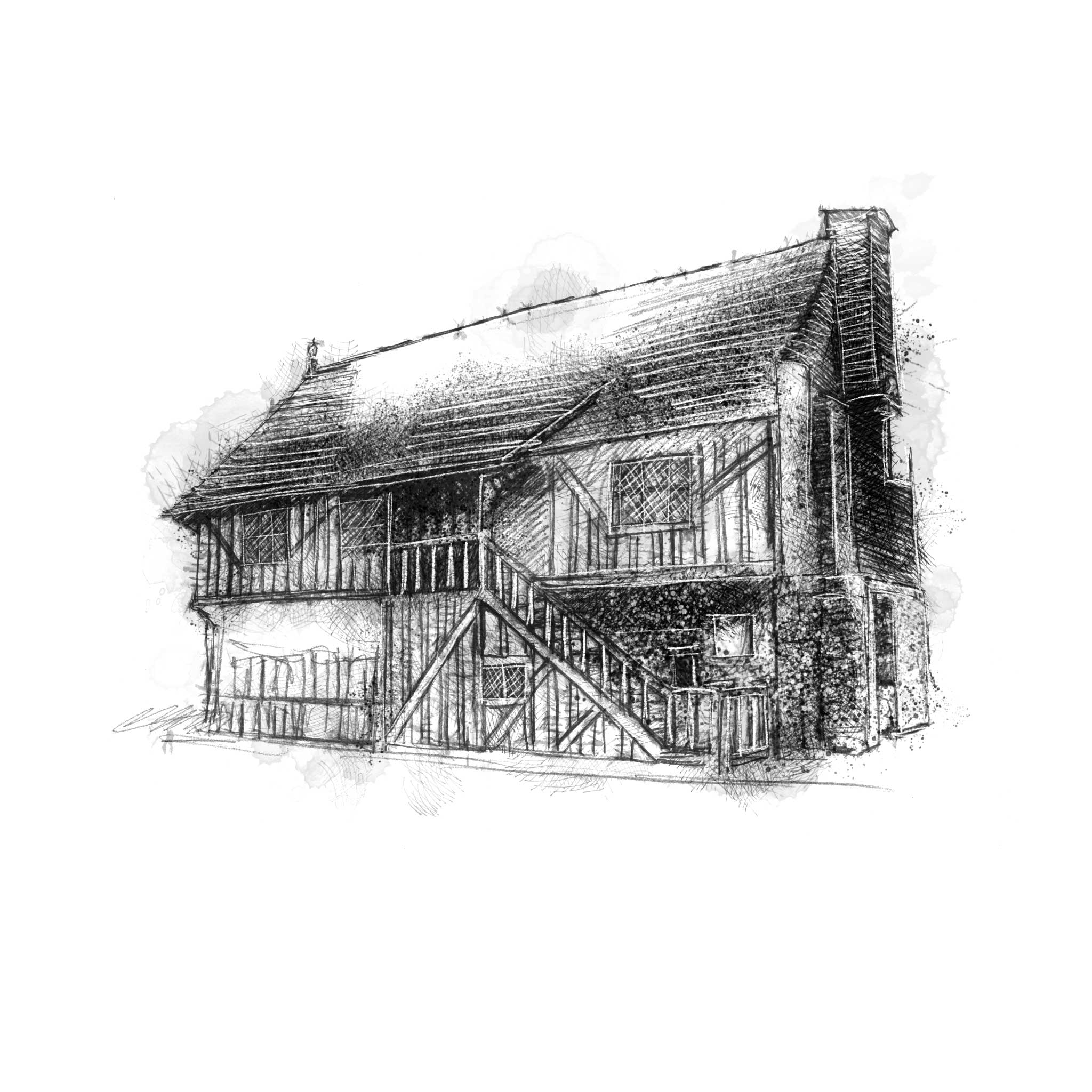 Moot hall - BW Sketch
