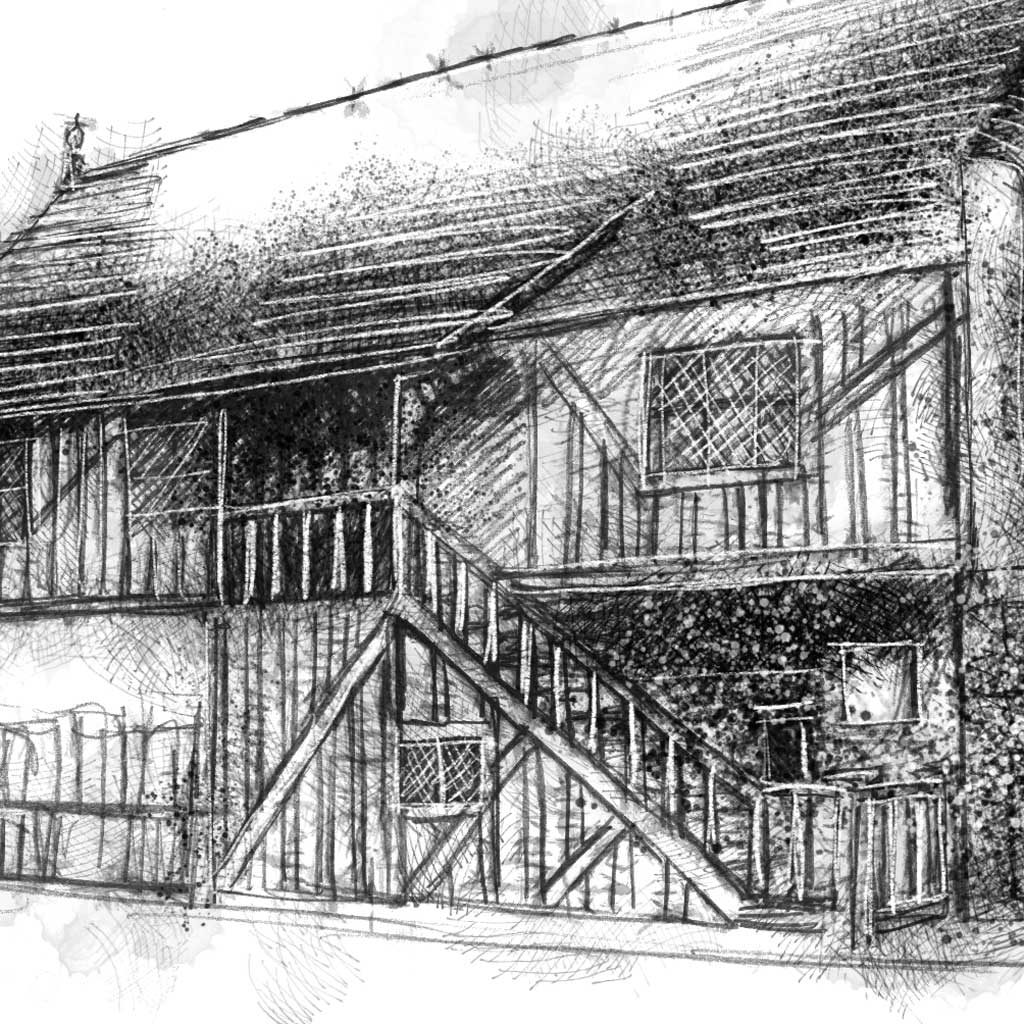Moot hall - BW Sketch
