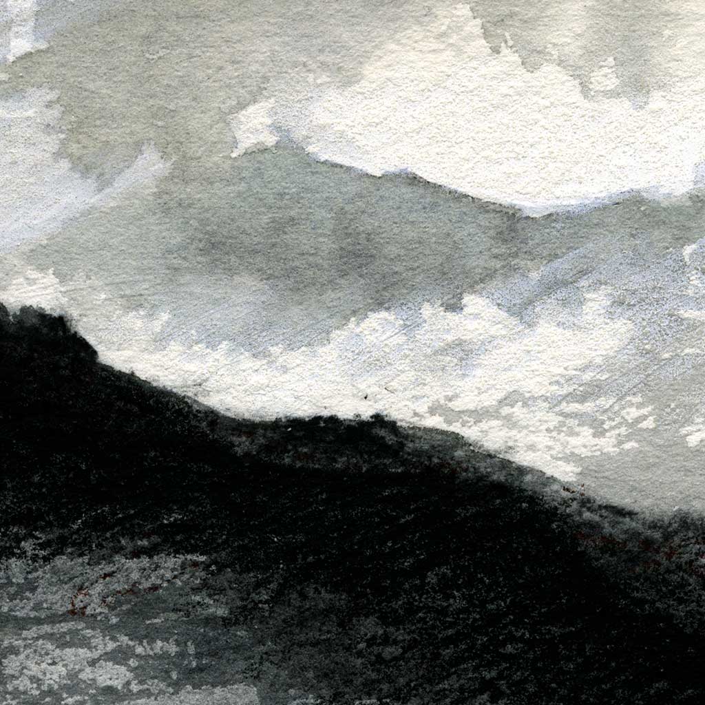 Cumbrian mountains - Colour Sketch | small one off