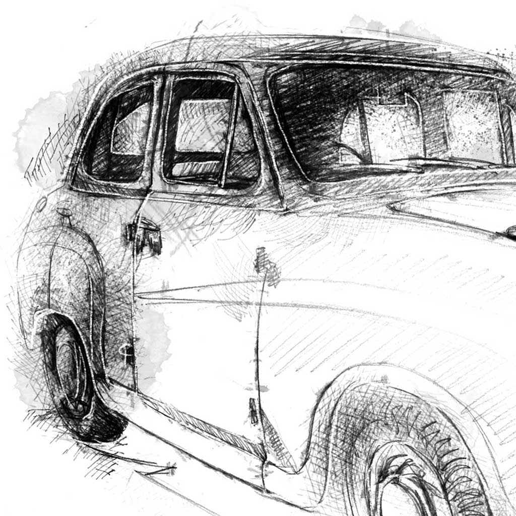 Old Austin car