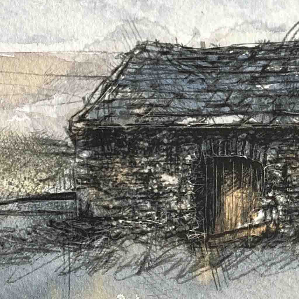 Moorland barn original sketch