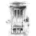 Spanish old door