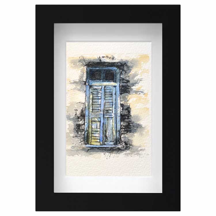 Old door original mini sketch