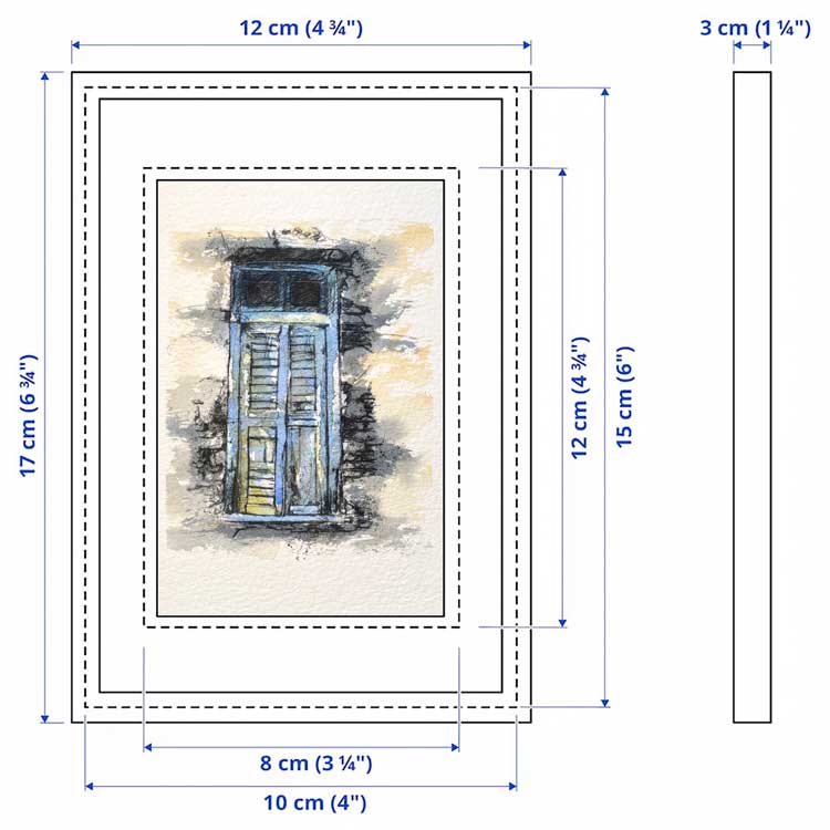 Old door original mini sketch