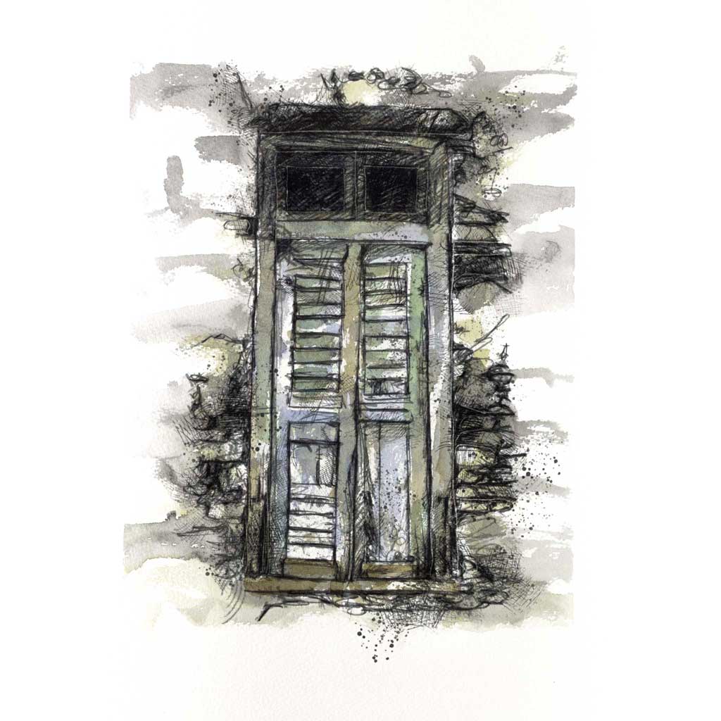 Old French door