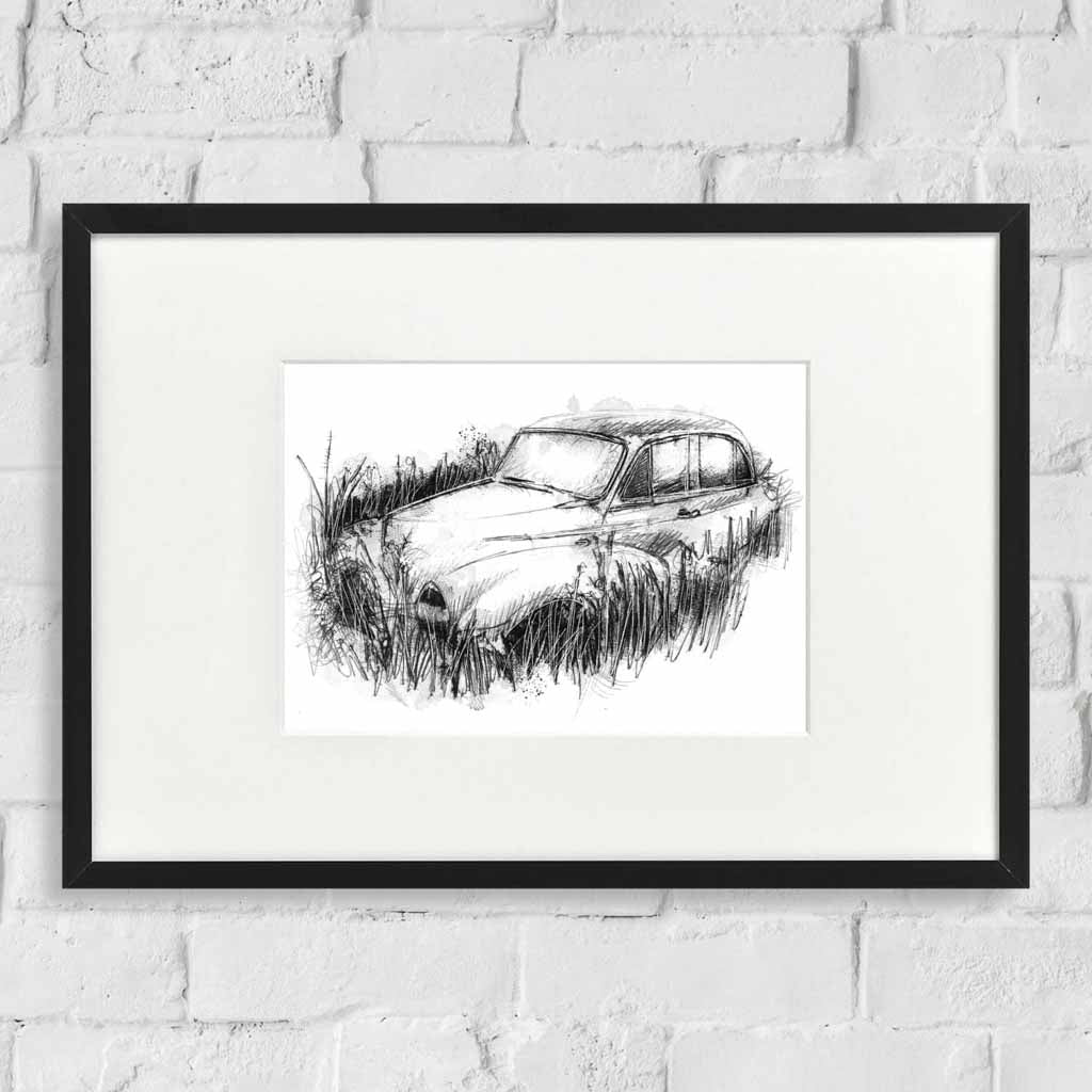 Abandoned Morris car