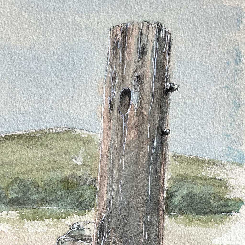 Old gate post