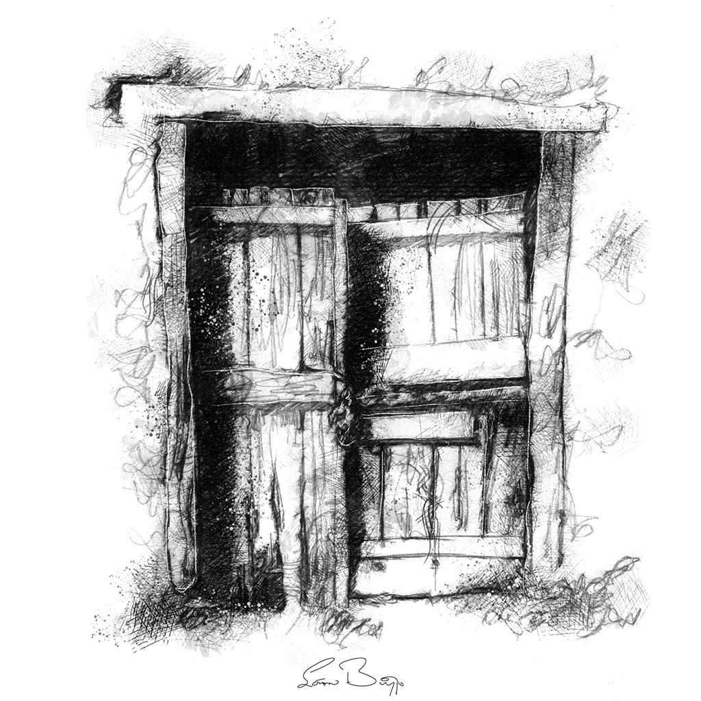 Old barn door