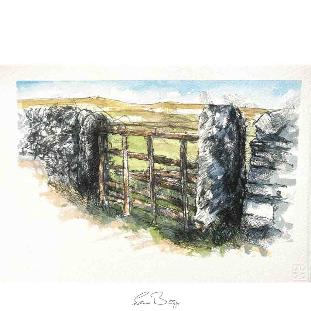 Old gate original sketch