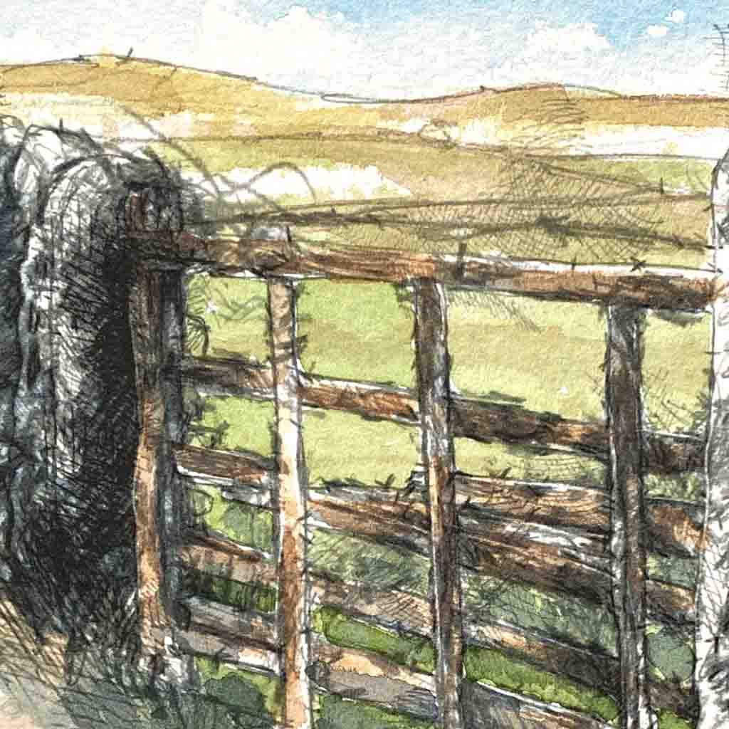 Old gate original sketch