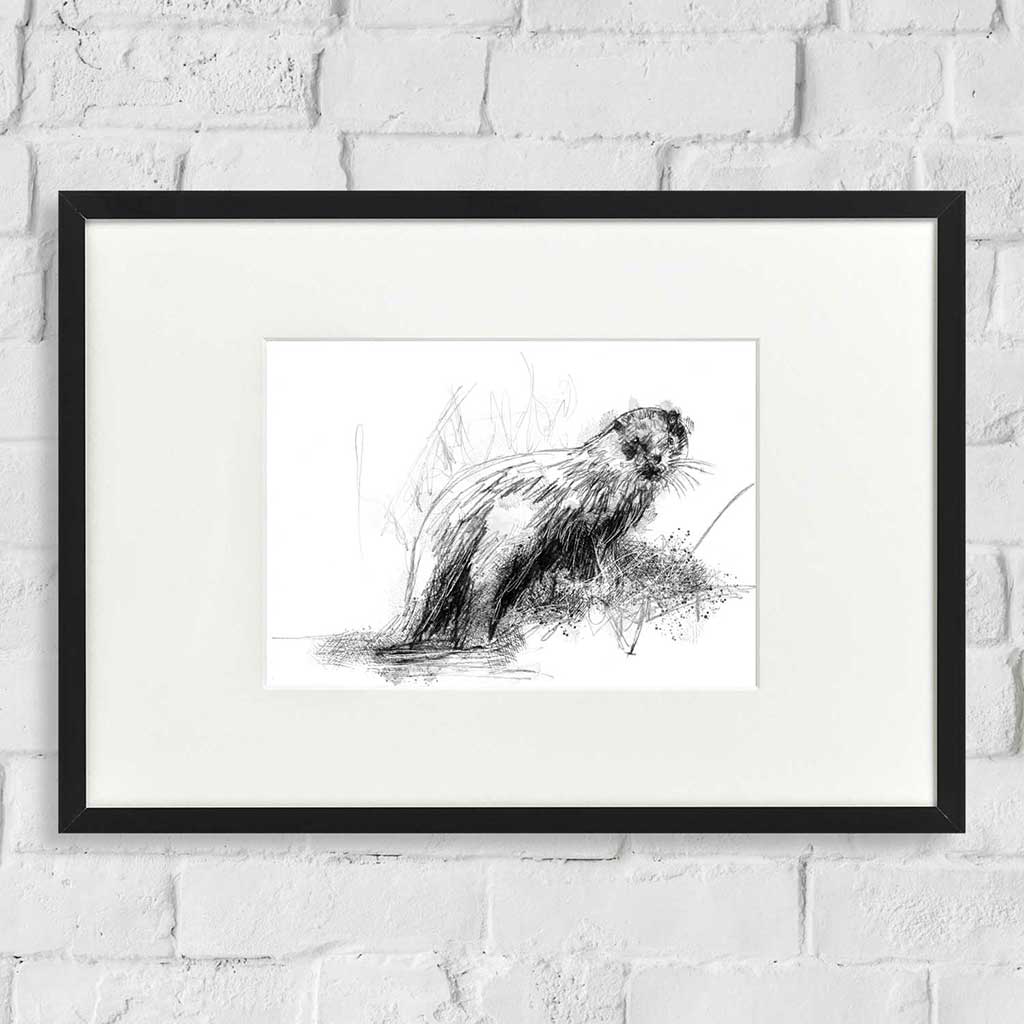 Wet otter