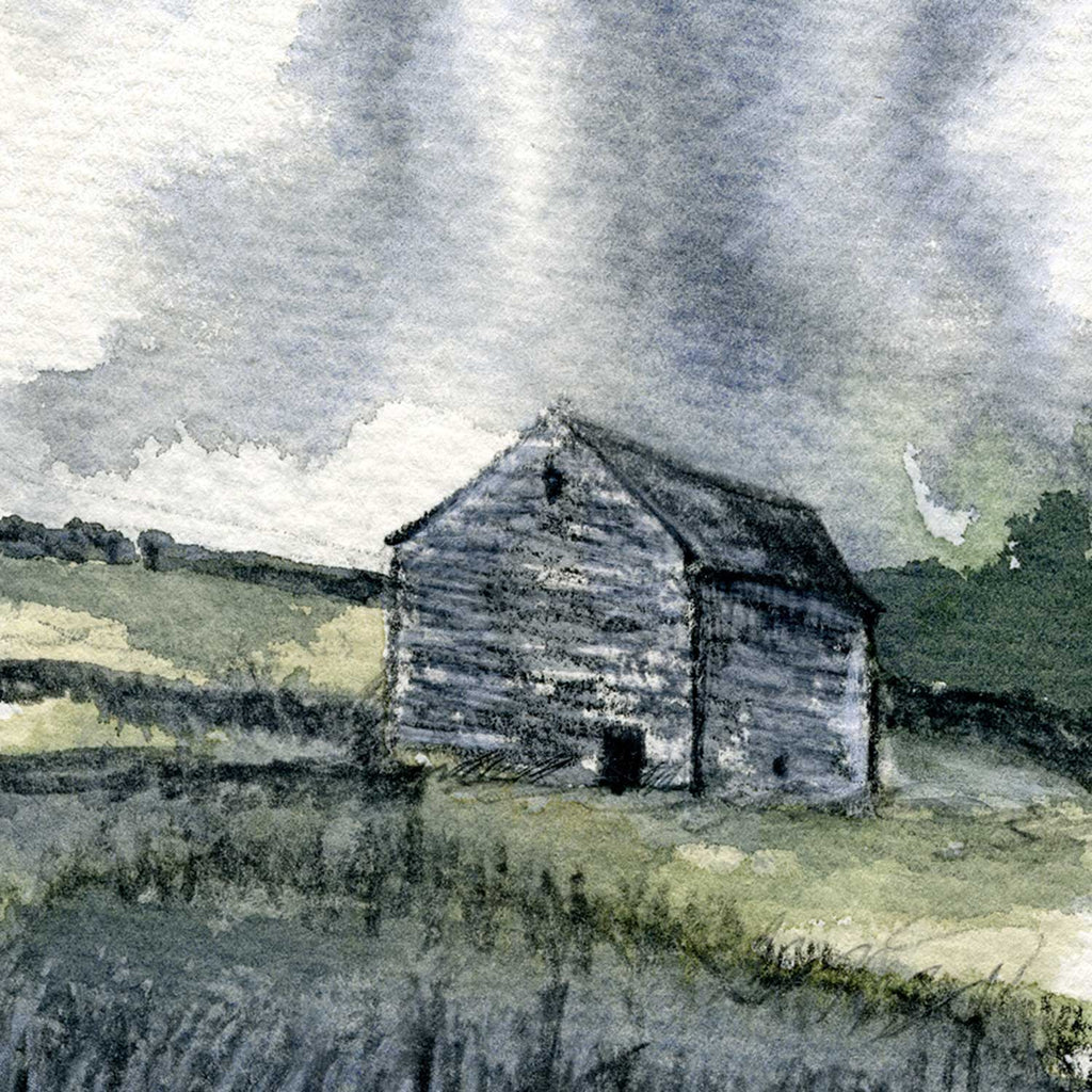 peak district barn - Colour Sketch | small one off