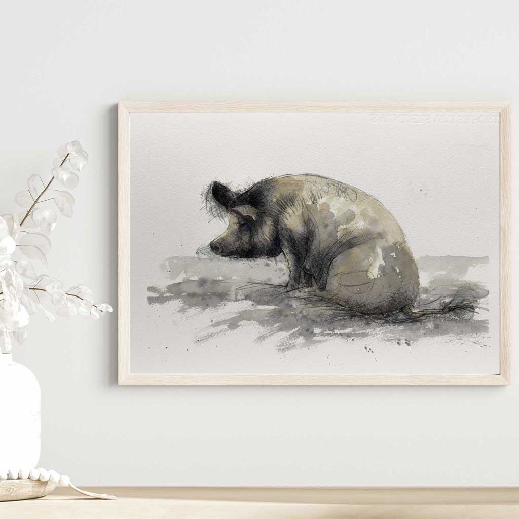 Pig in mud