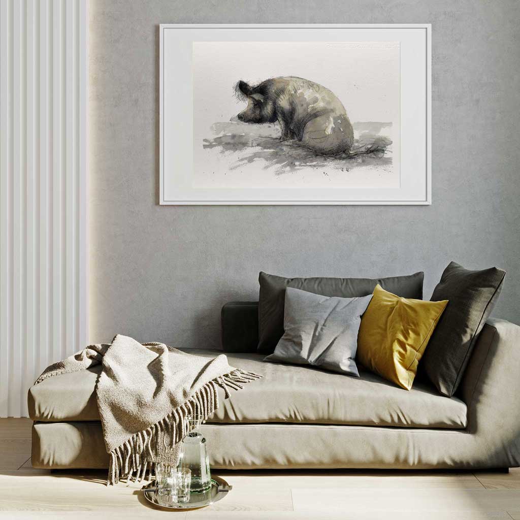 Pig in mud