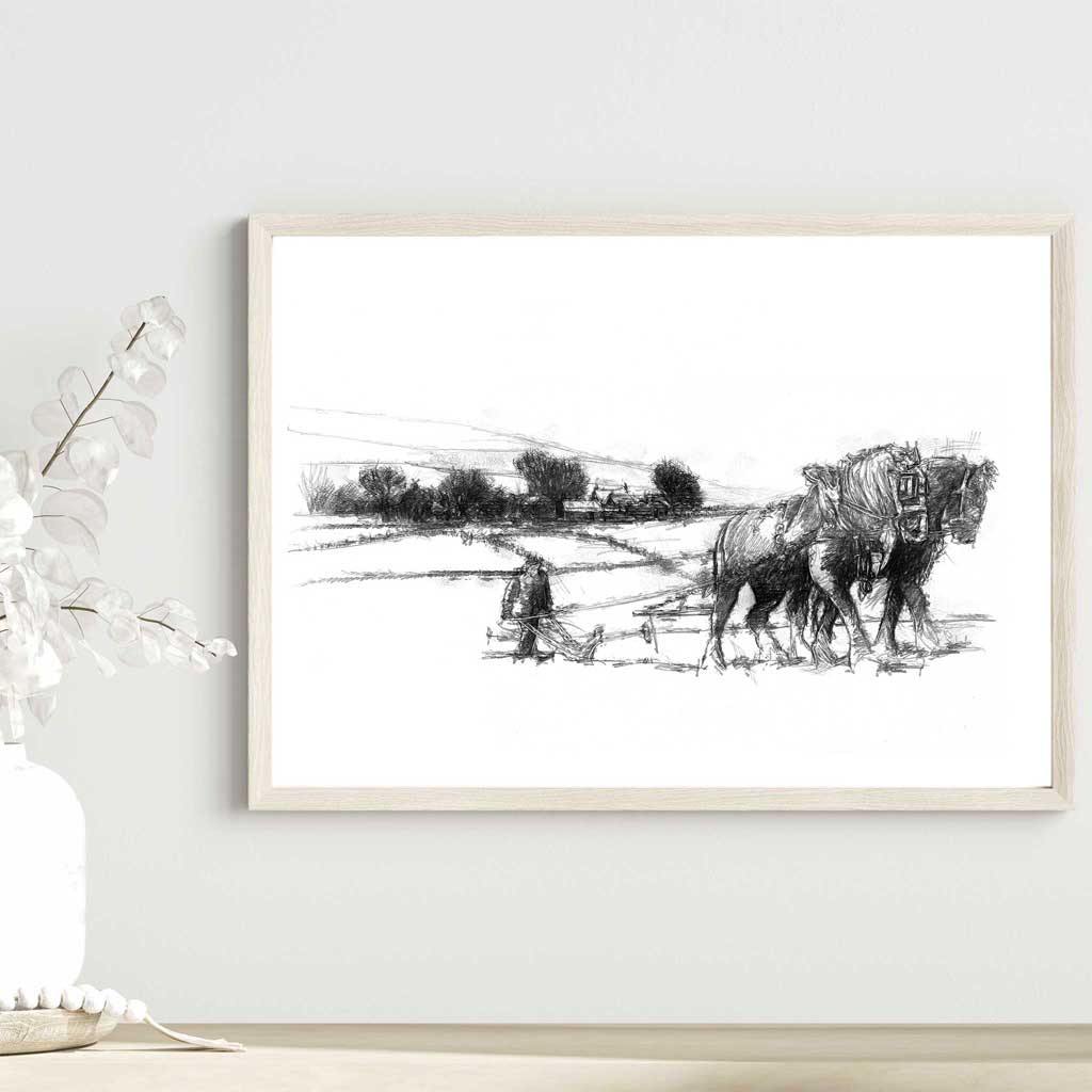 Ploughing the fields