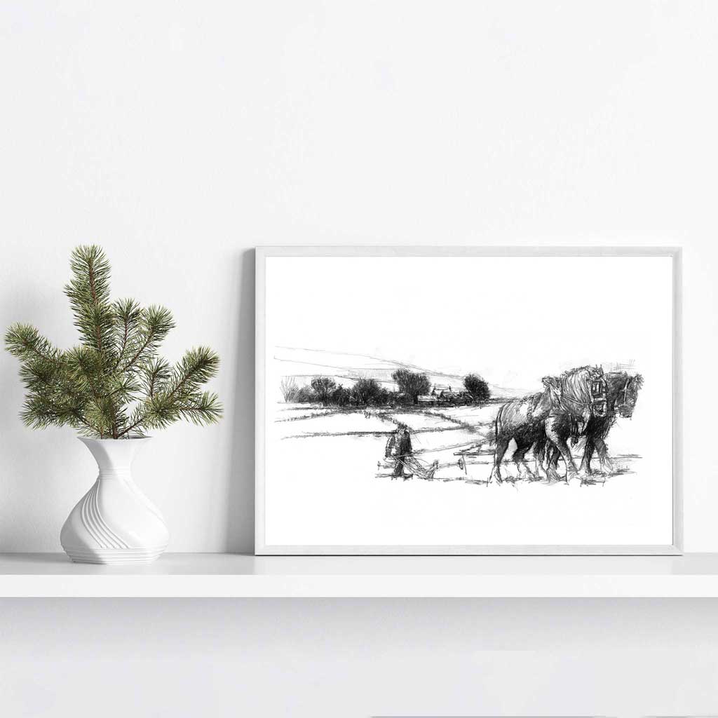 Ploughing the fields