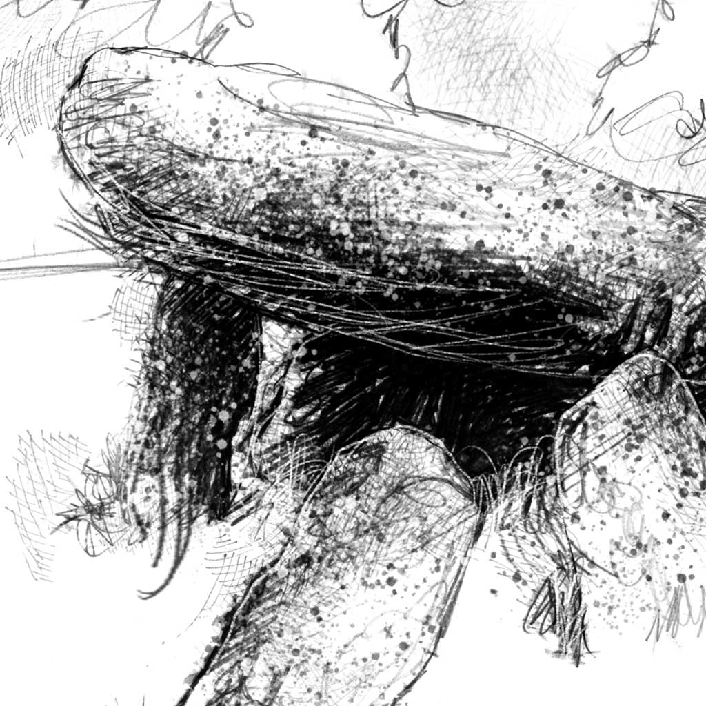 Quoit borderland - BW Sketch