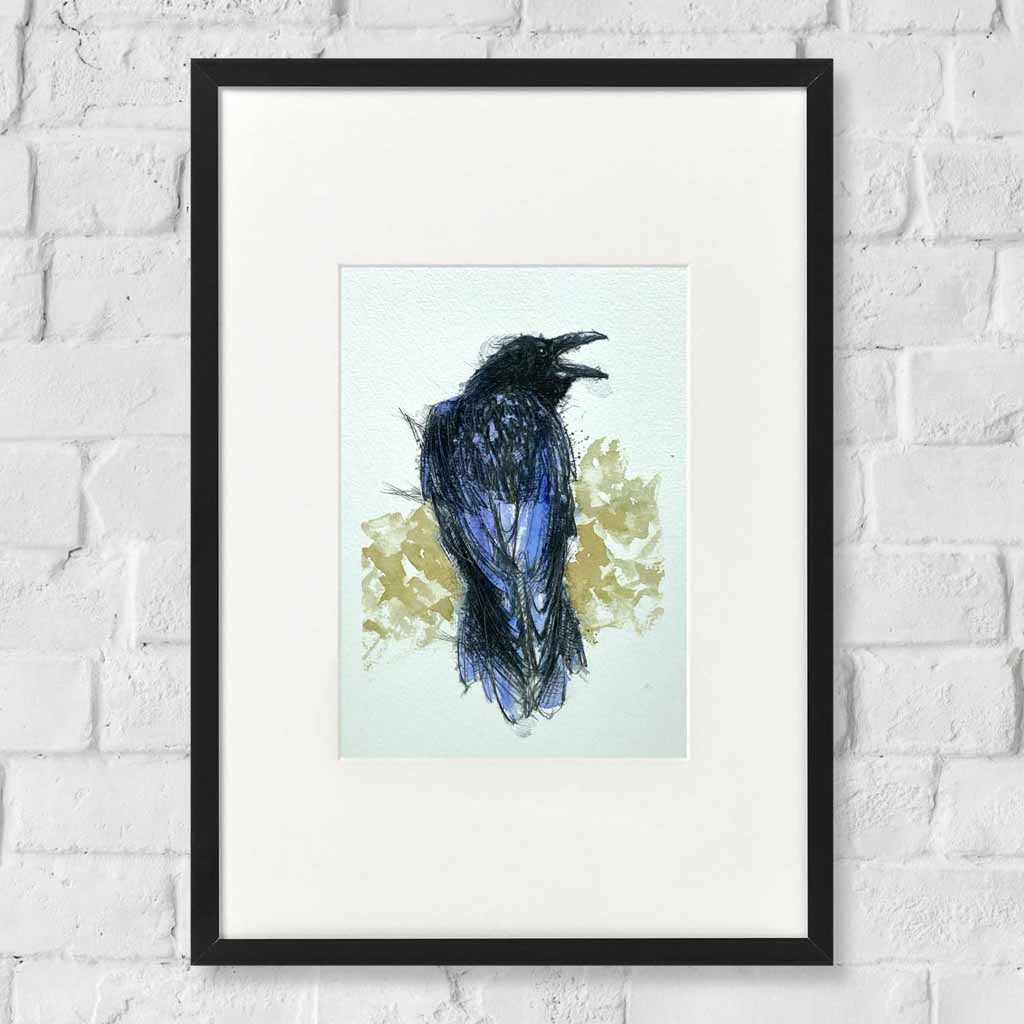 Raven crow sketch