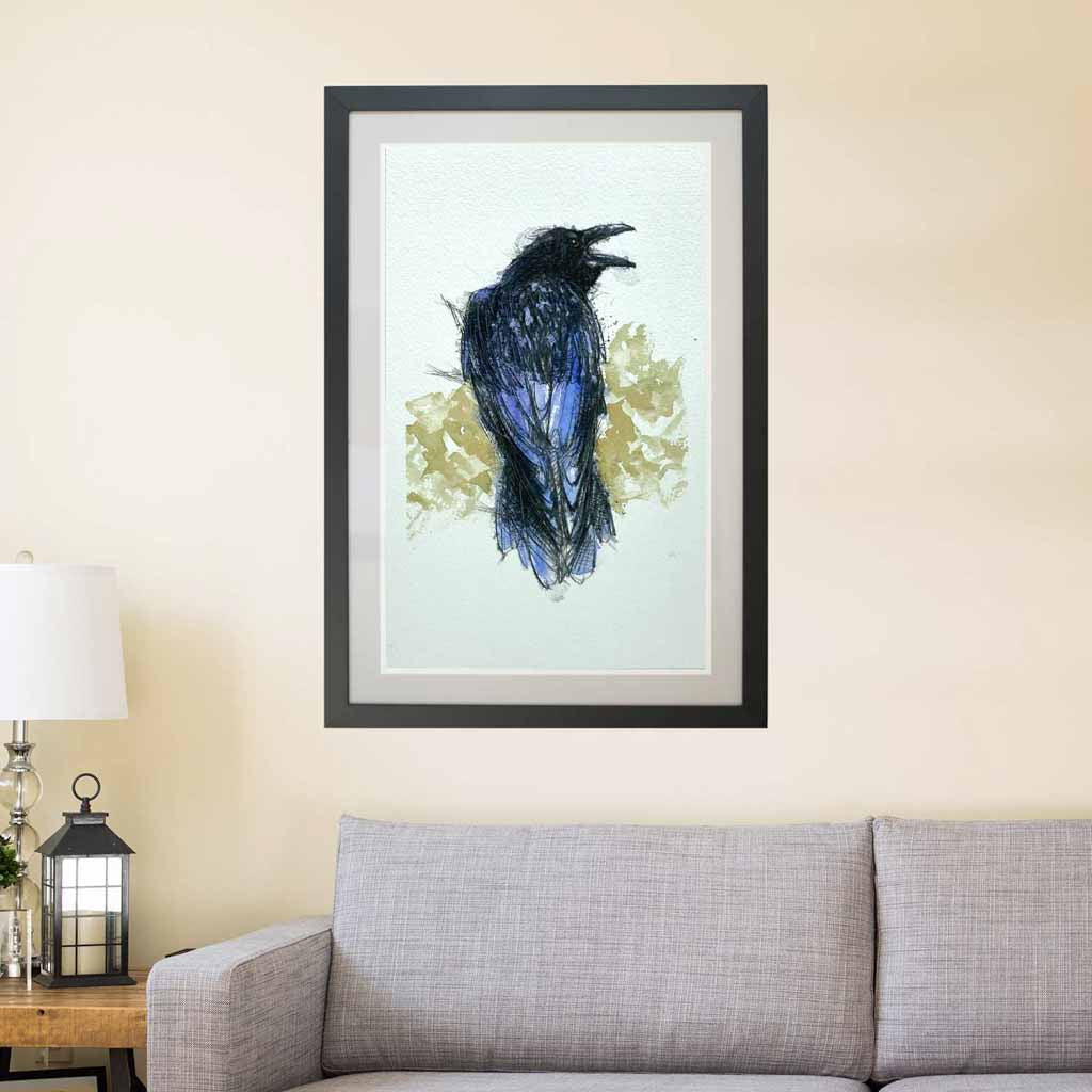 Raven crow sketch