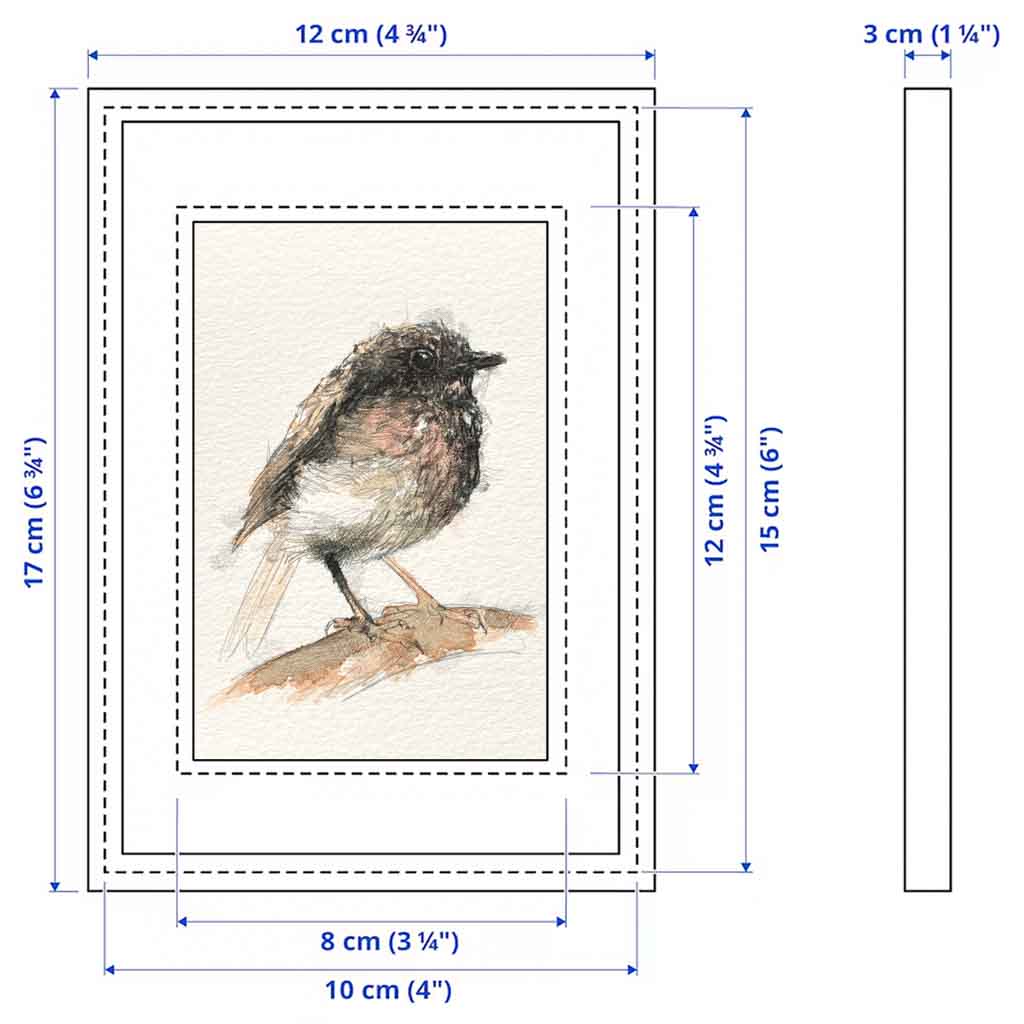British robin original mini sketch