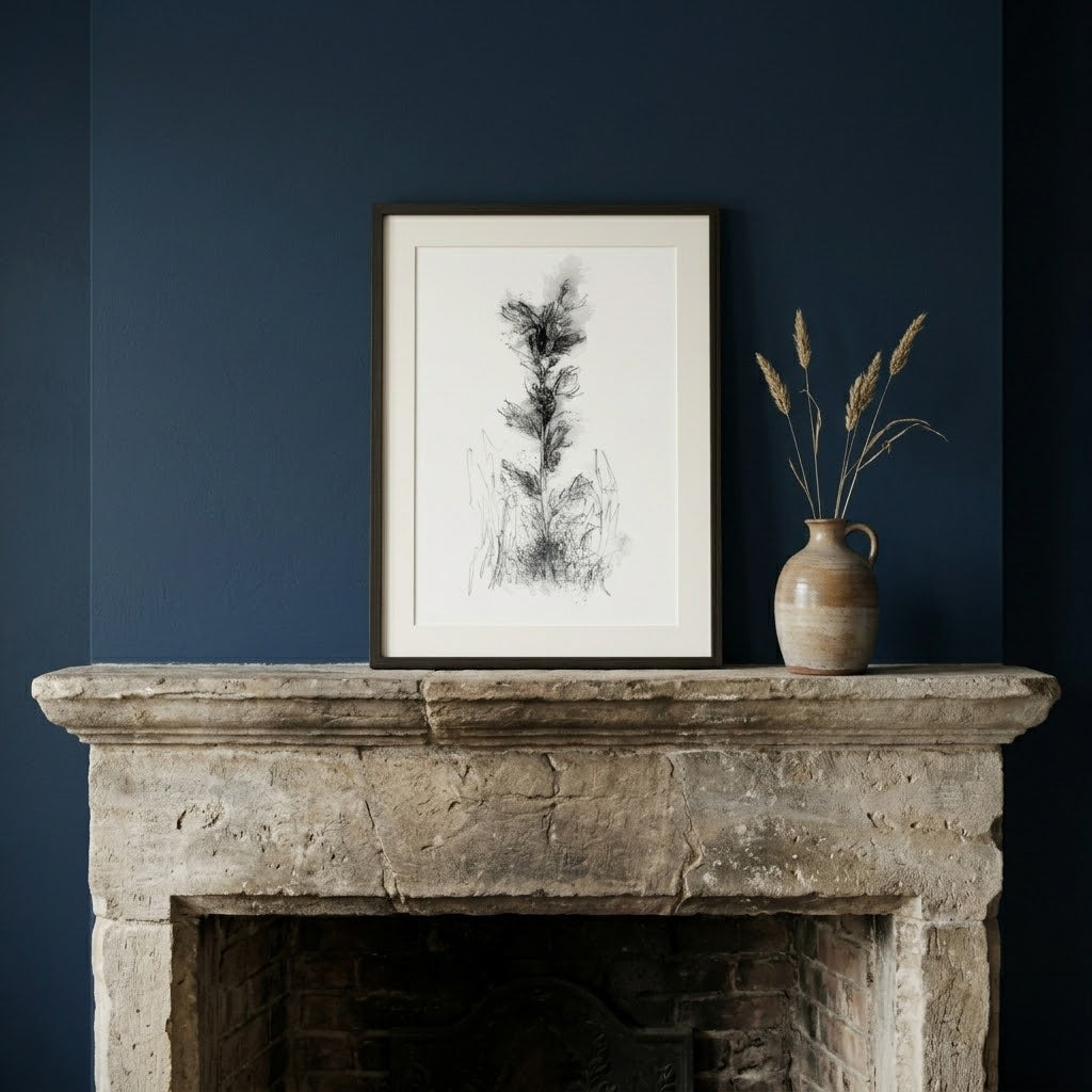 Vipers bugloss - BW Sketch