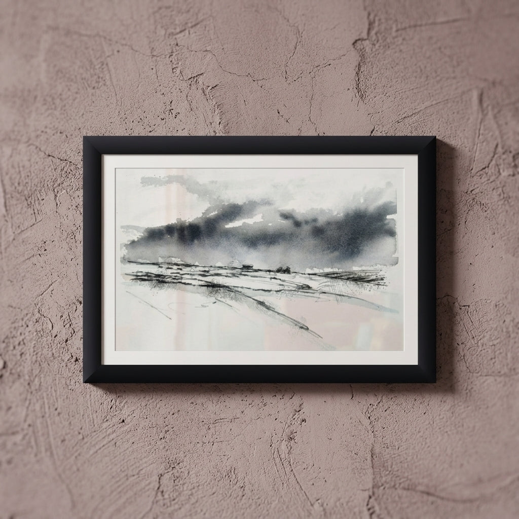 Snow on the moors - Colour Sketch